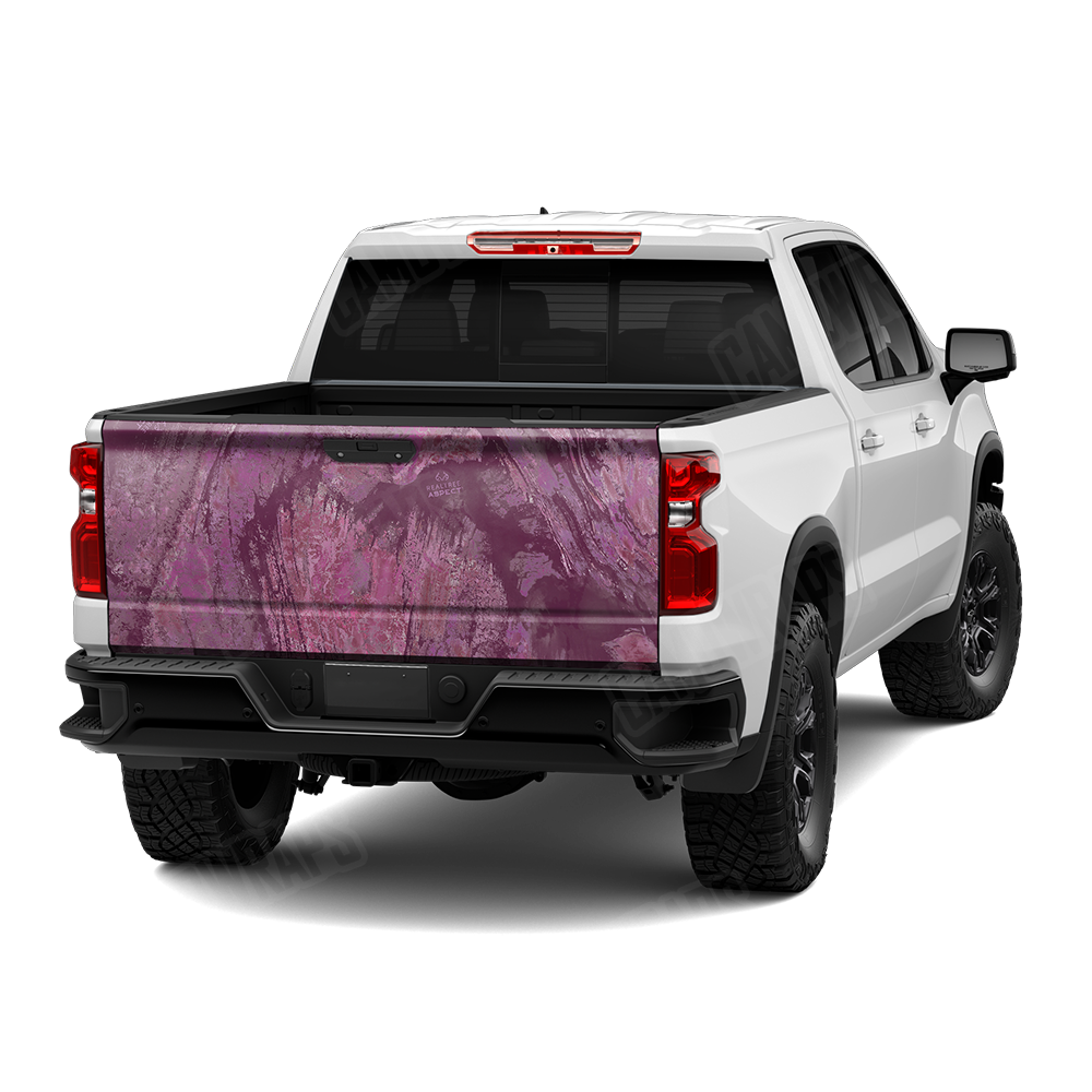 Realtree Aspect Cranberry Camo Tailgate Vinyl Wrap