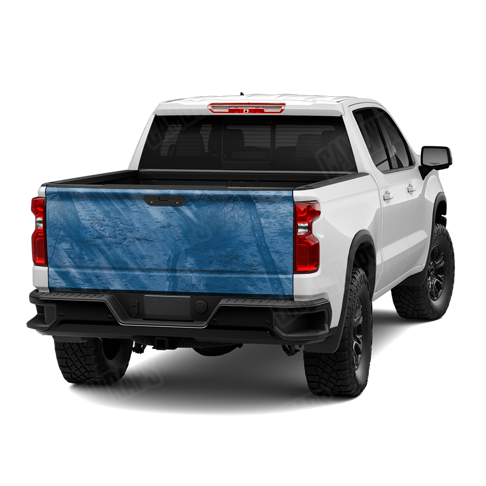 Realtree Fishing Blue Camo Tailgate Vinyl Wrap