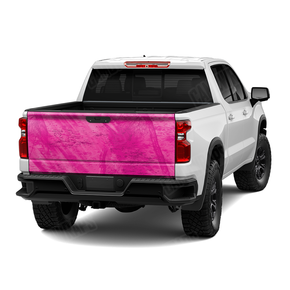 Realtree Fishing Magenta Camo Tailgate Vinyl Wrap