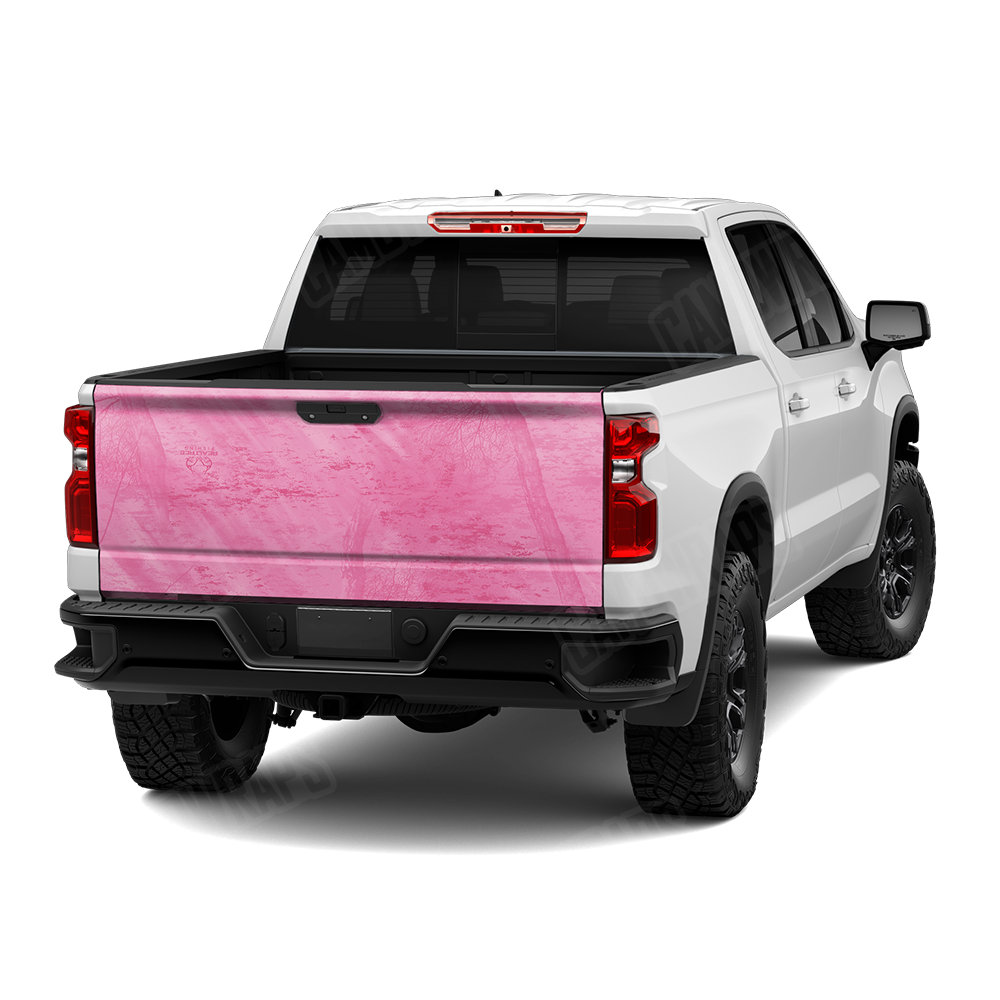 Realtree Fishing Pink Camo Tailgate Vinyl Wrap