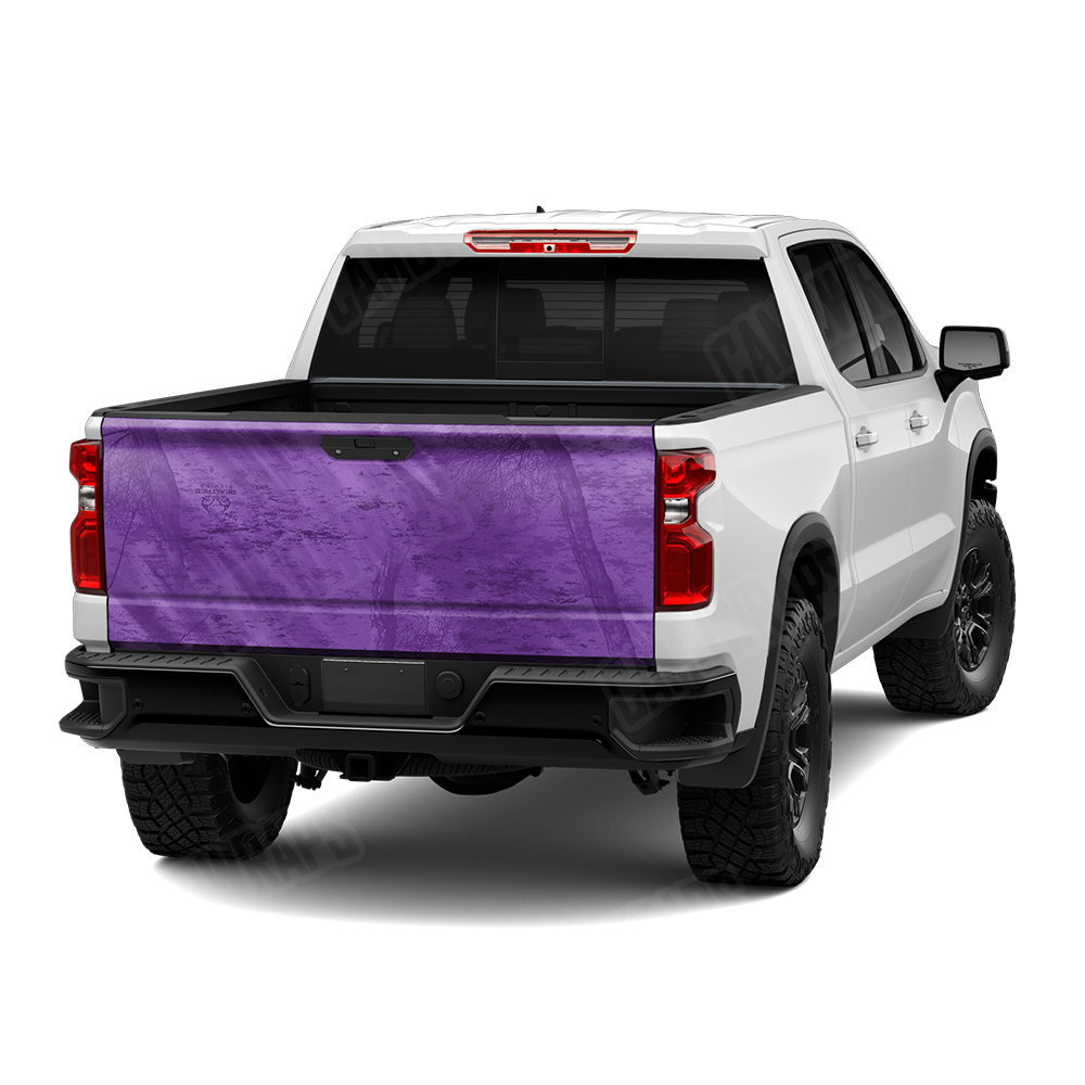 Realtree Fishing Purple Camo Tailgate Vinyl Wrap