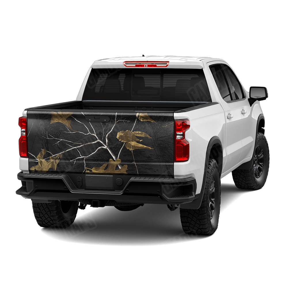 Realtree XTRA Colors Black Camo Tailgate Vinyl Wrap