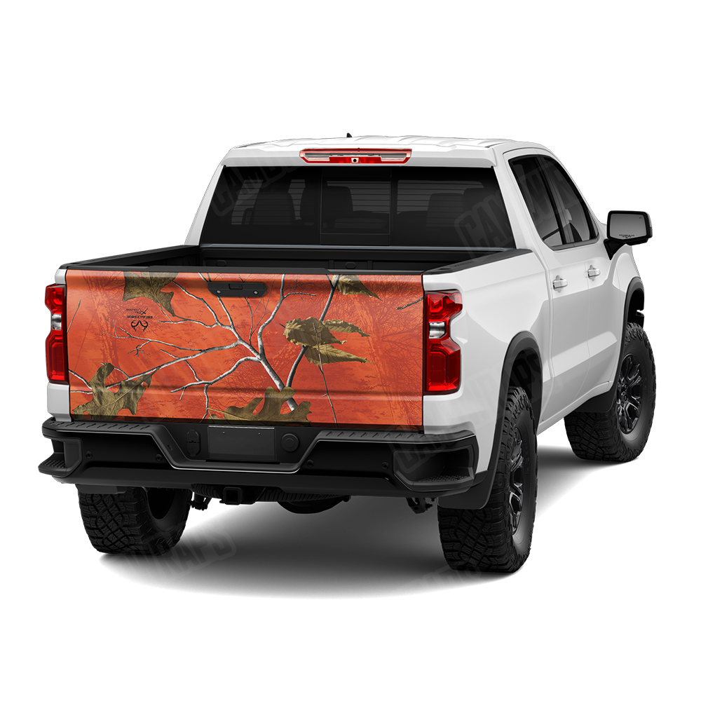 Realtree XTRA Colors Orange Camo Tailgate Vinyl Wrap