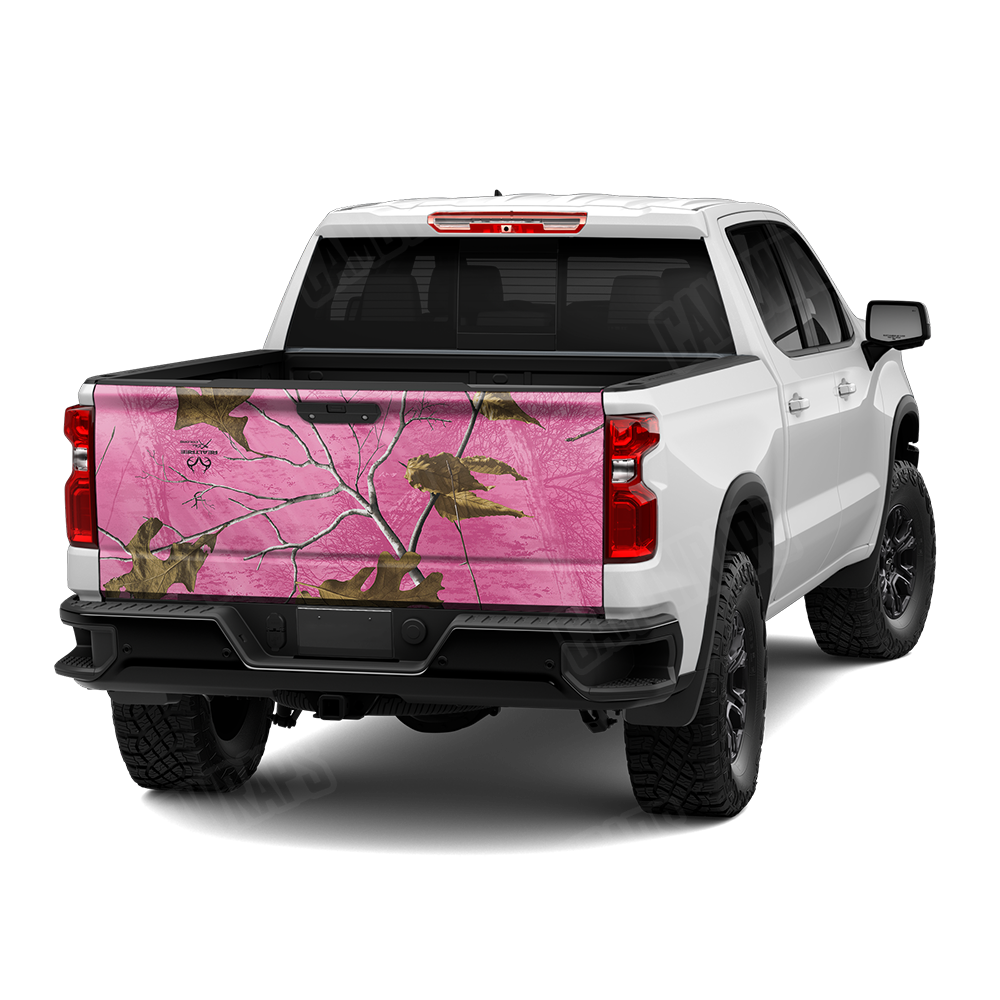 Realtree XTRA Colors Pink Camo Tailgate Vinyl Wrap
