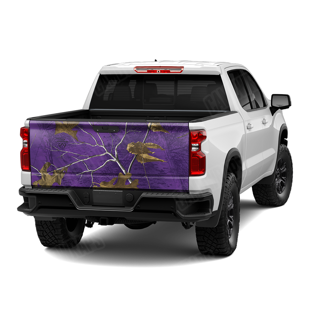 Realtree XTRA Colors Purple Camo Tailgate Vinyl Wrap