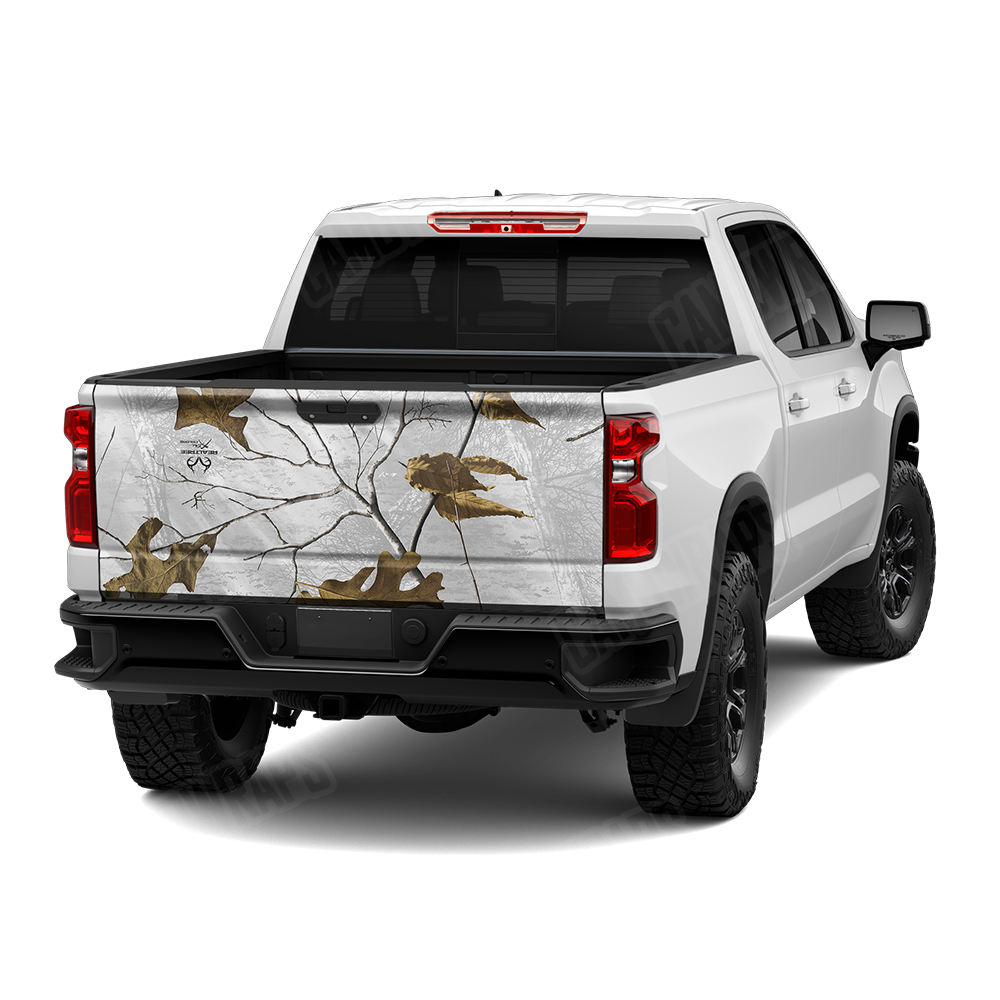 Realtree XTRA Colors Snow Camo Tailgate Vinyl Wrap