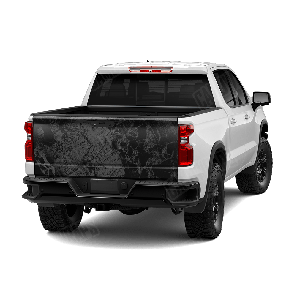 Realtree WAV3 Black Camo Tailgate Vinyl Wrap