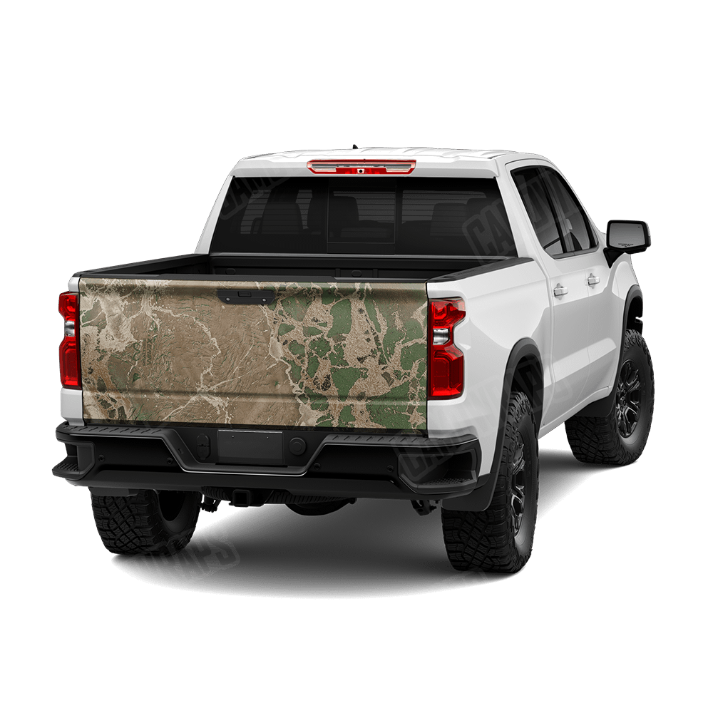 Realtree WAV3 Hillside Camo Tailgate Vinyl Wrap