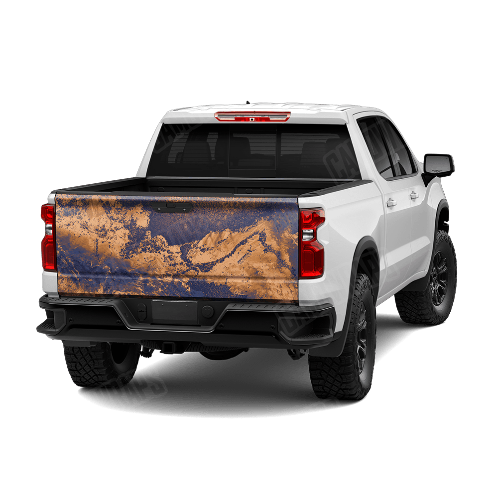 Realtree XTREME Spiced Navy Camo Tailgate Vinyl Wrap
