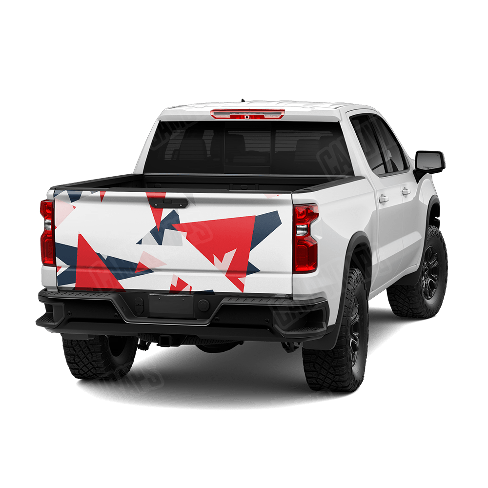 Shattered America Camo Tailgate Vinyl Wrap