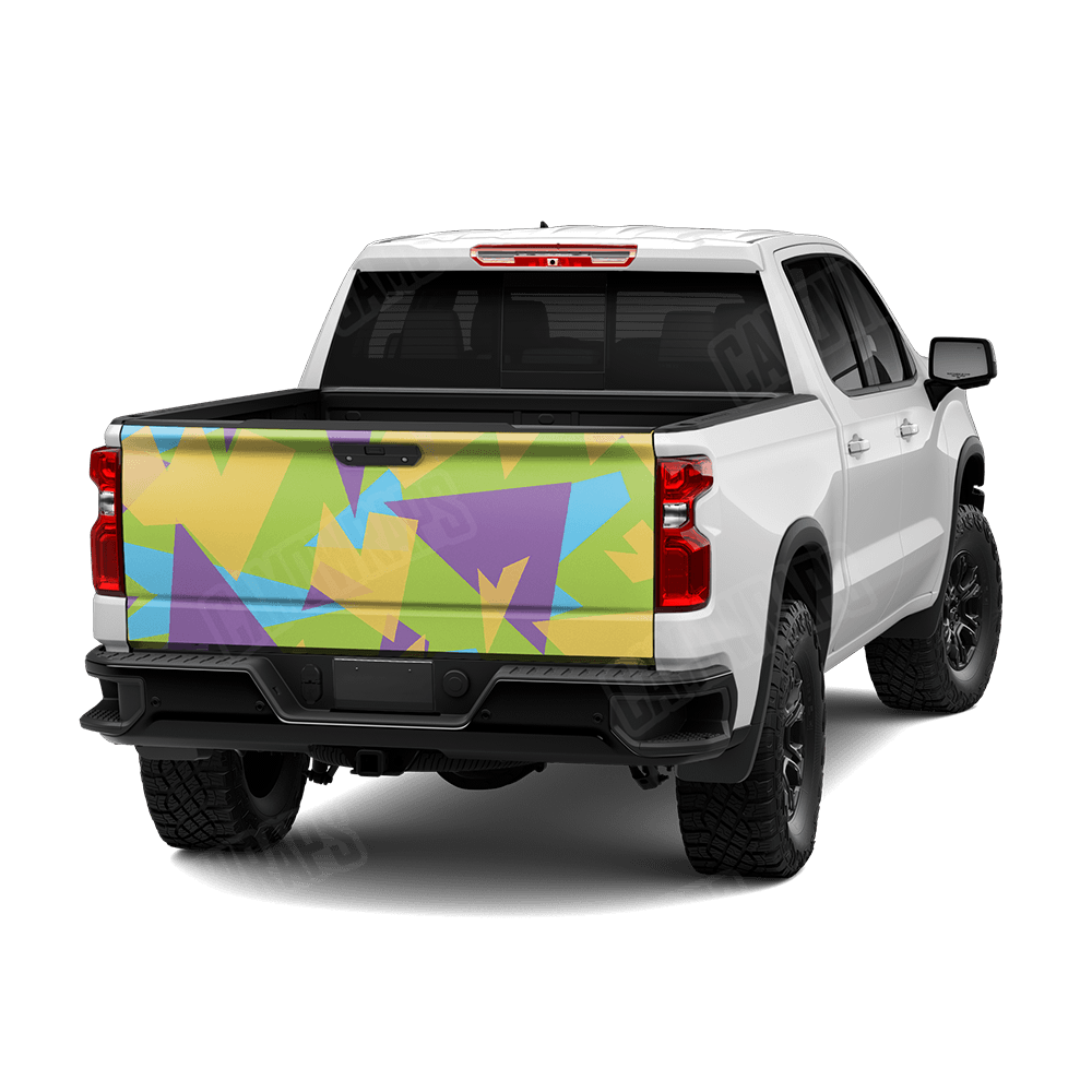 Shattered Carnival Camo Tailgate Vinyl Wrap