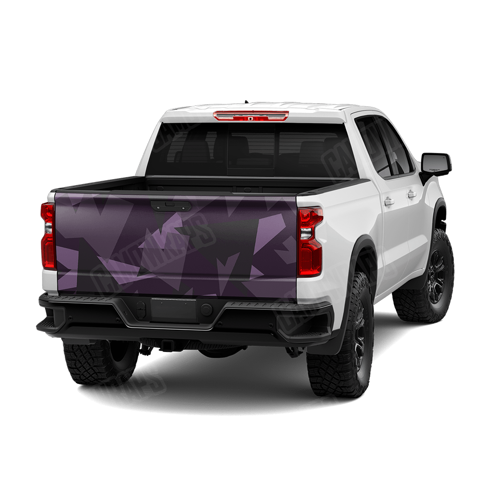 Shattered Darkwing Camo Tailgate Vinyl Wrap