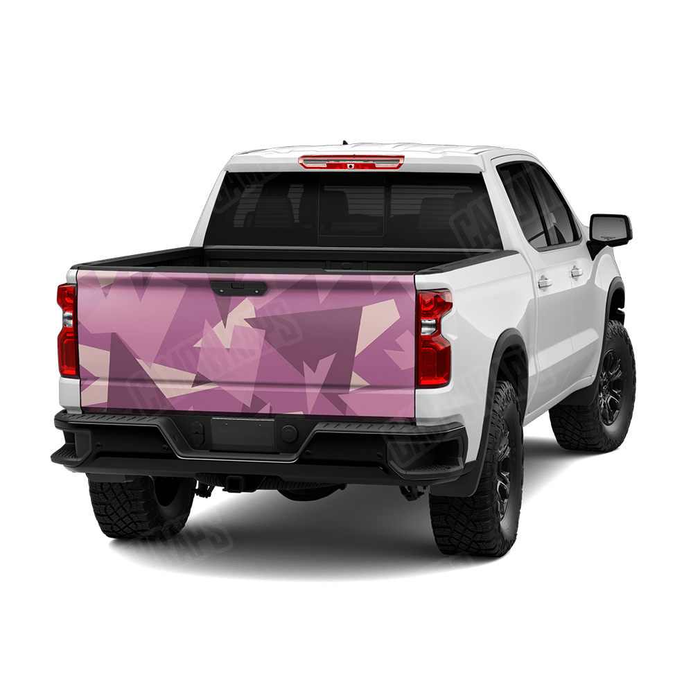 Shattered Floral Camo Tailgate Vinyl Wrap