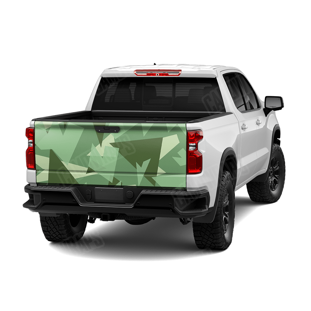 Shattered Pistachio Camo Tailgate Vinyl Wrap
