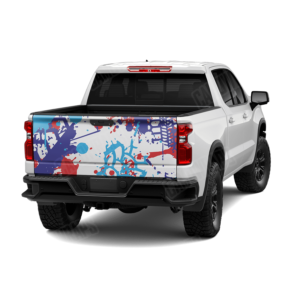 Tire Splatter M Series Camo Tailgate Vinyl Wrap