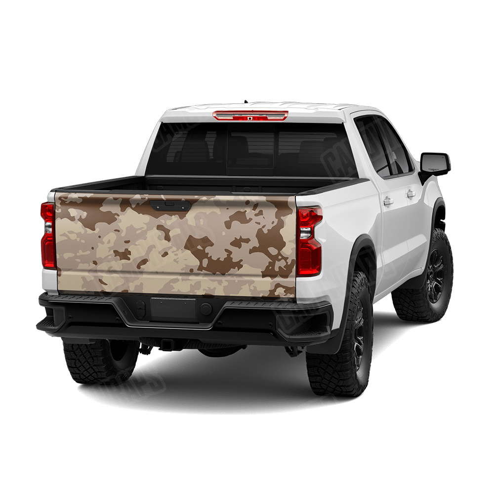 Treetop Desert Camo Tailgate Vinyl Wrap