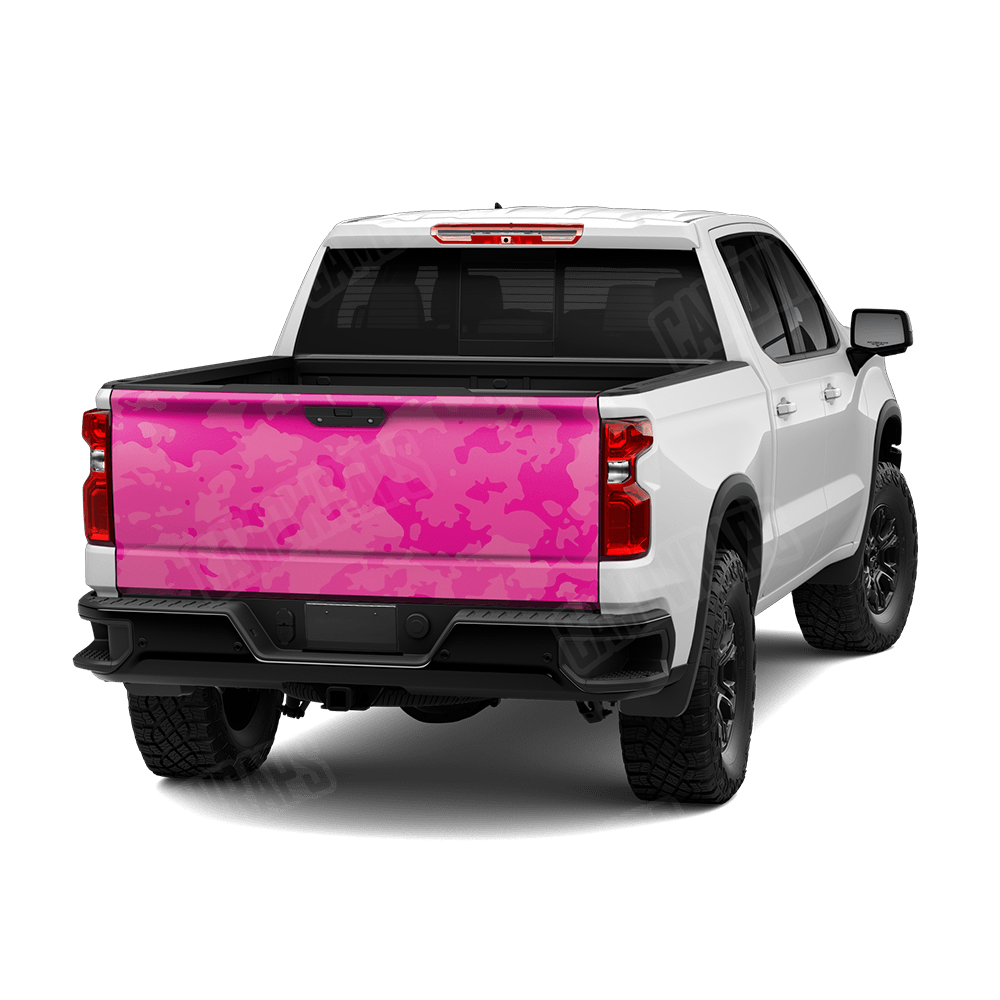 Treetop Elite Magenta Camo Tailgate Vinyl Wrap