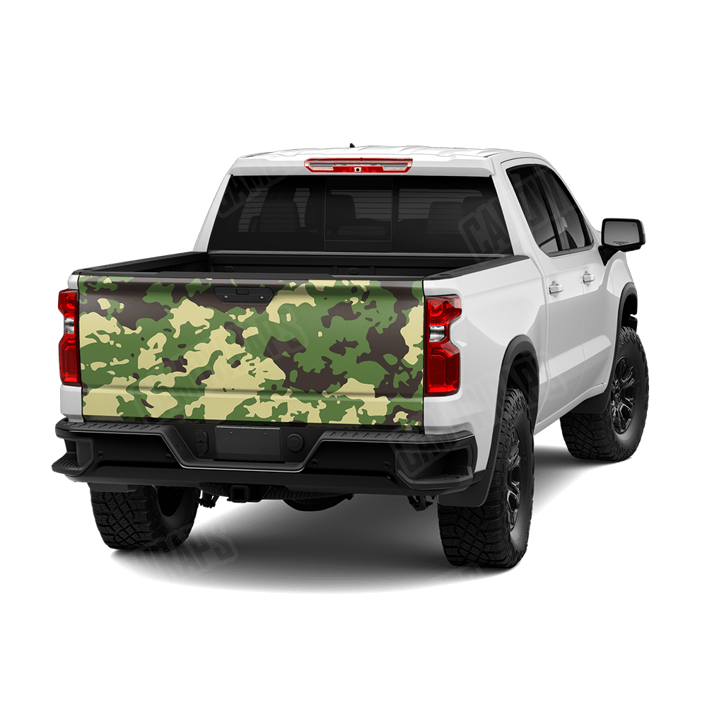 Treetop Jungle Camo Tailgate Vinyl Wrap