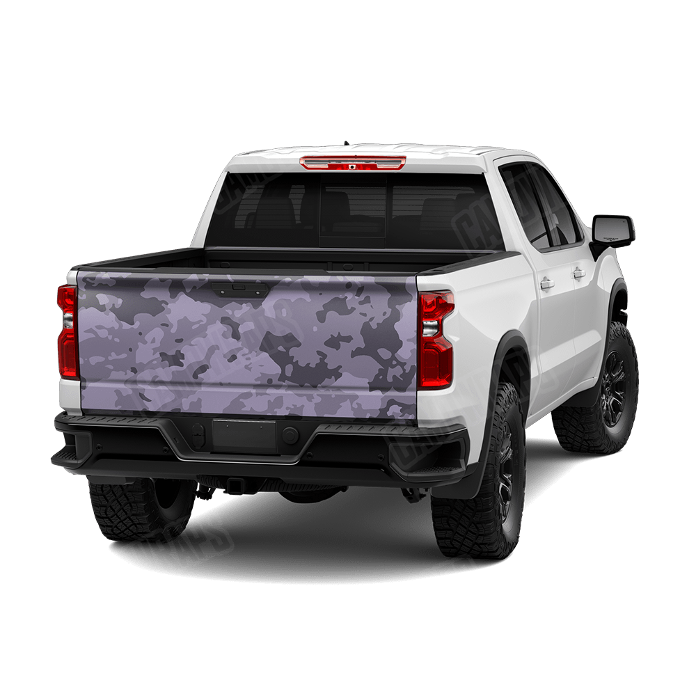 Treetop Lilac Camo Tailgate Vinyl Wrap