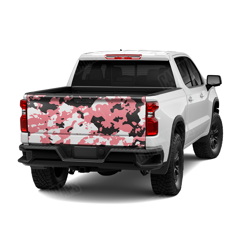 Treetop Pink Camo Tailgate Vinyl Wrap