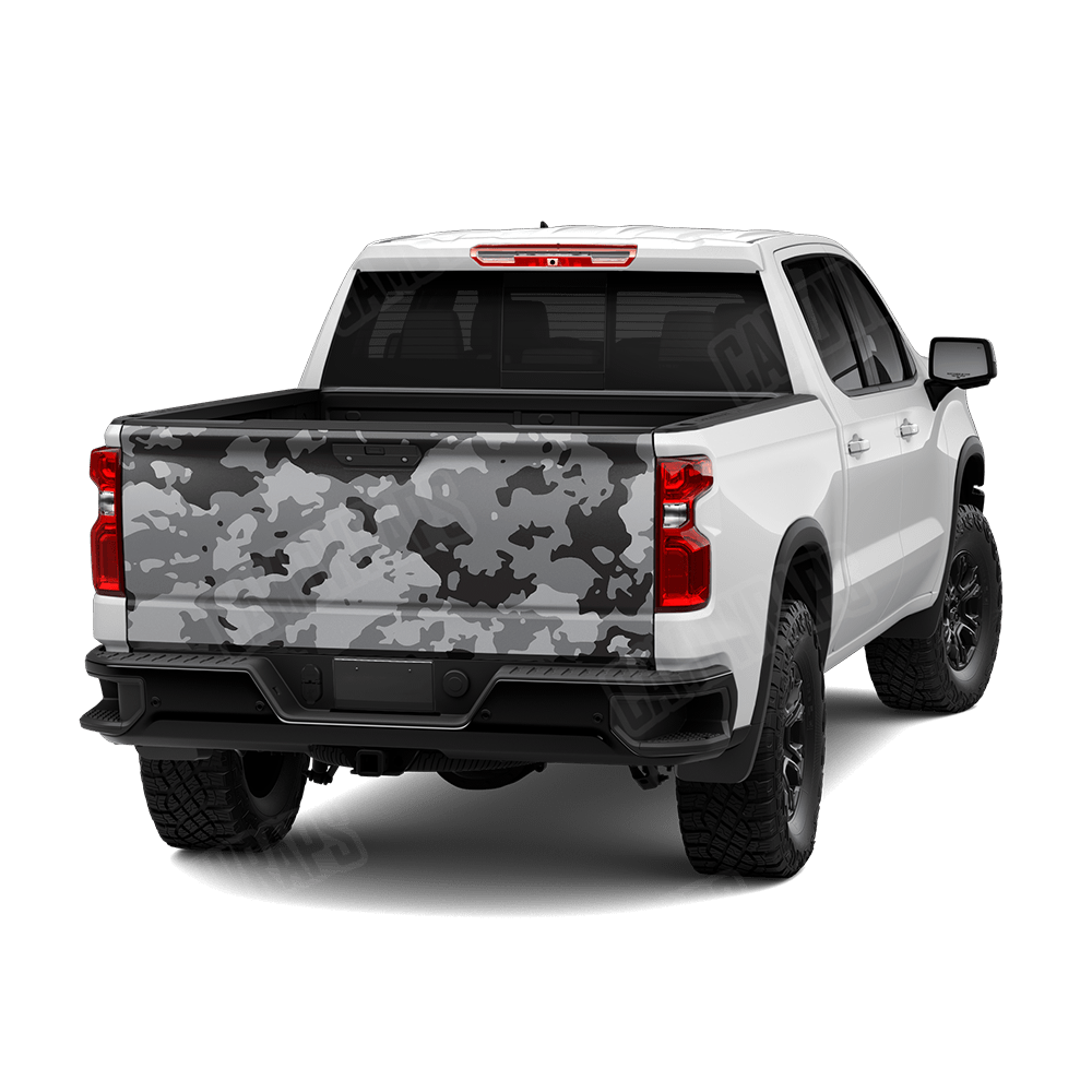 Treetop Urban Night Camo Tailgate Vinyl Wrap