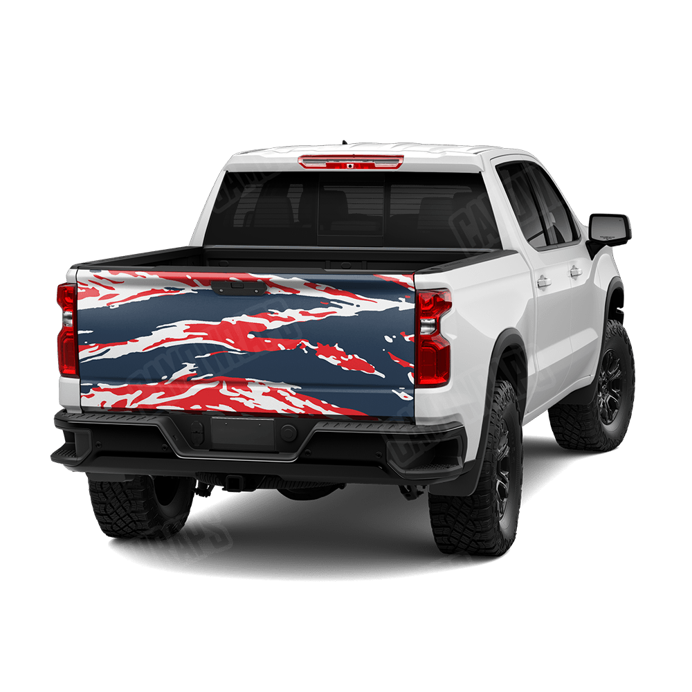 Vietnam Tiger Stripe America Camo Tailgate Vinyl Wrap