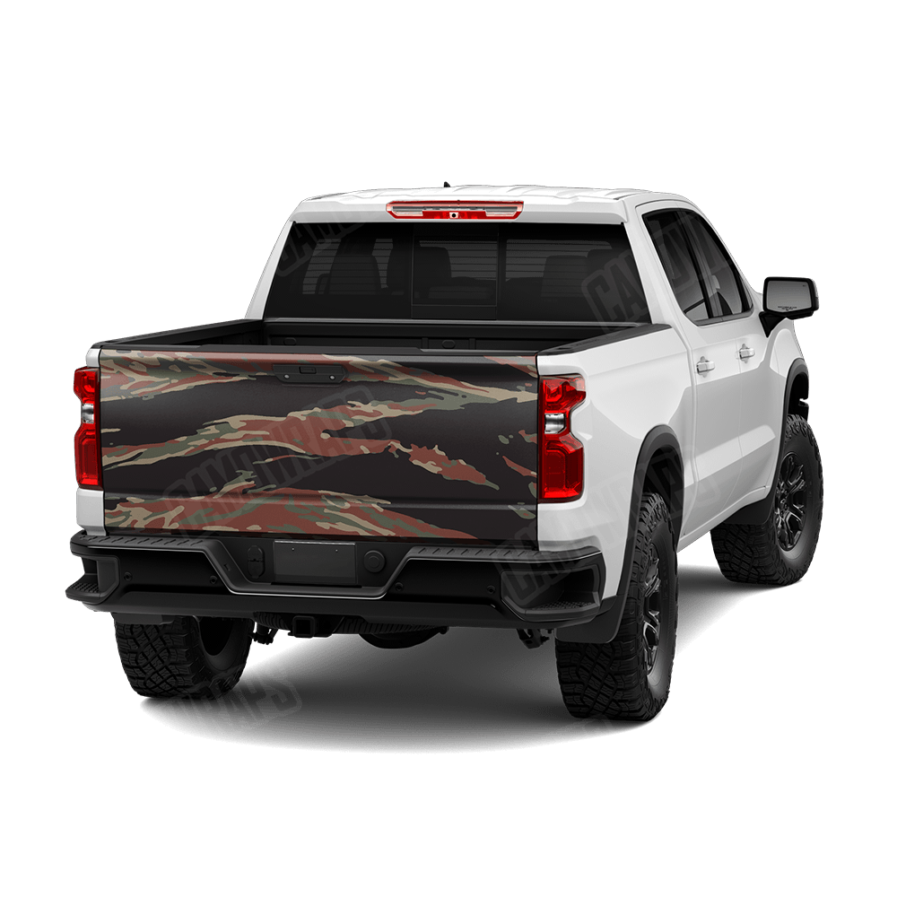 Vietnam Tiger Stripe Militant Copper Camo Tailgate Vinyl Wrap