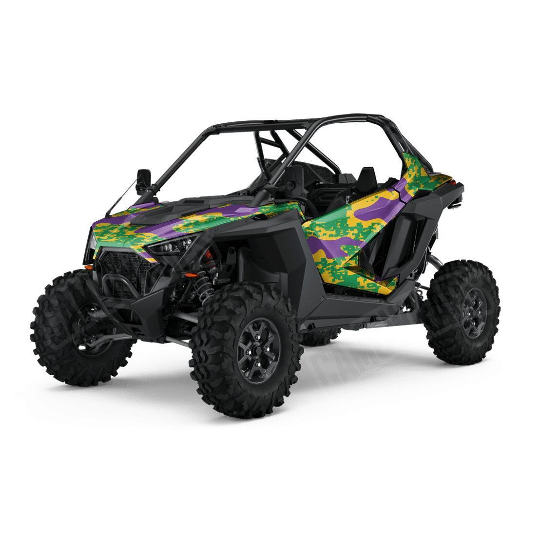 Compound Mardi Gras Side by Side UTV Camo Vinyl Wrap