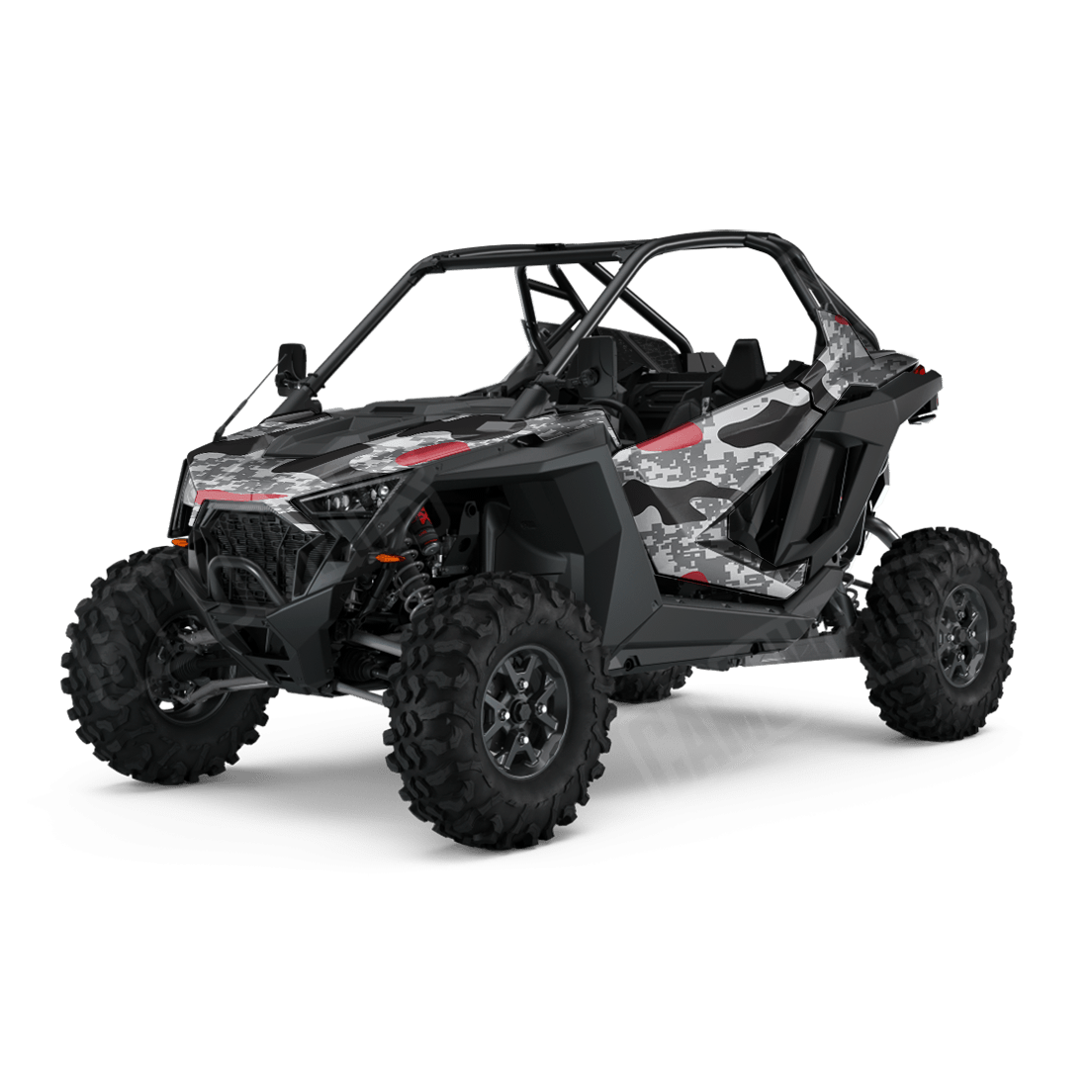 Compound Urban Red Side by Side UTV Camo Vinyl Wrap