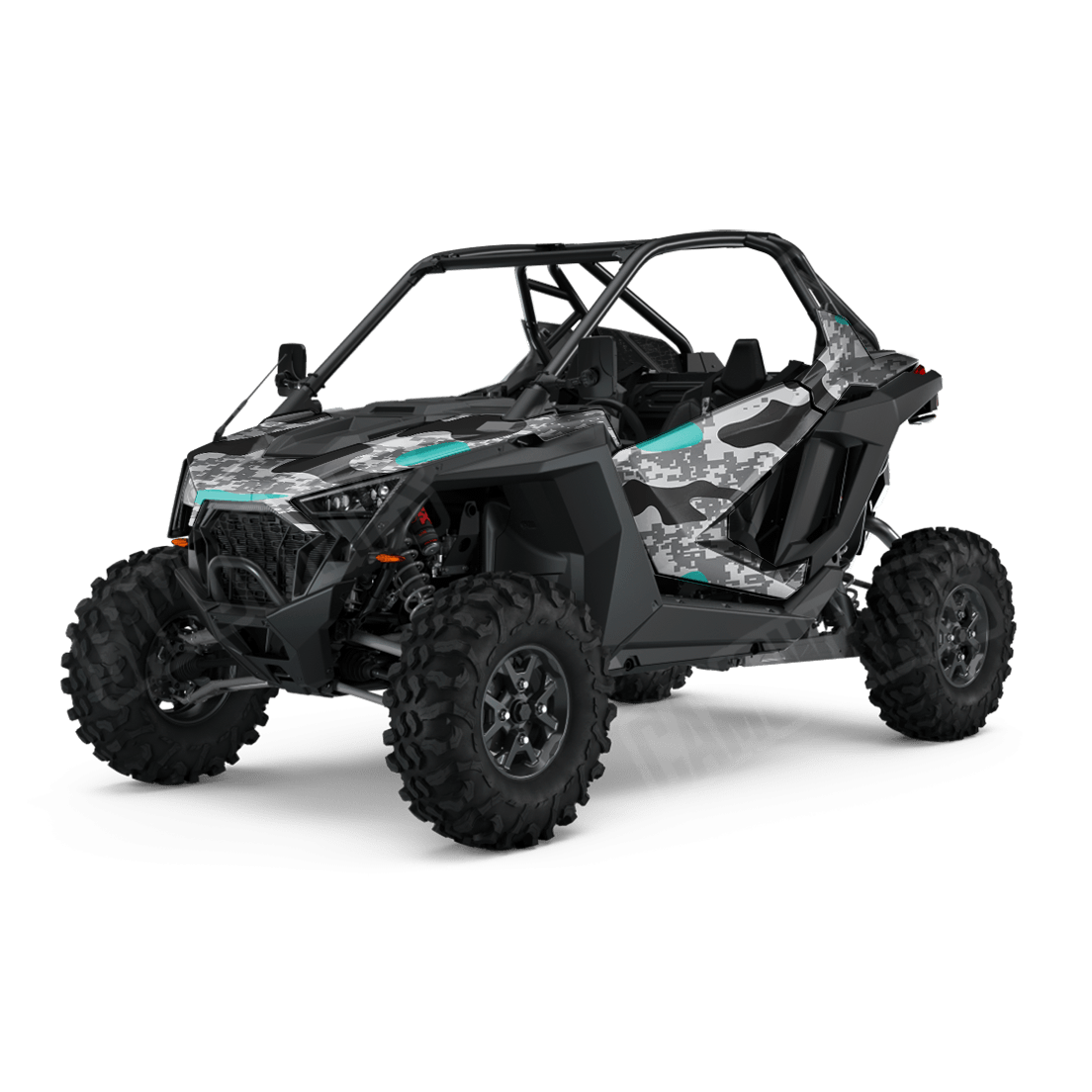 Compound Urban Tiffany Blue Side by Side UTV Camo Vinyl Wrap