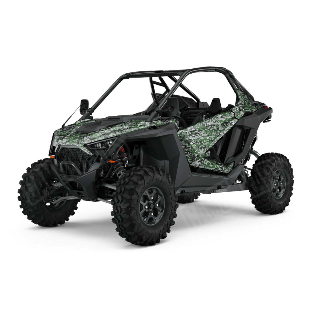 Digital Green Tiger Side by Side UTV Camo Vinyl Wrap
