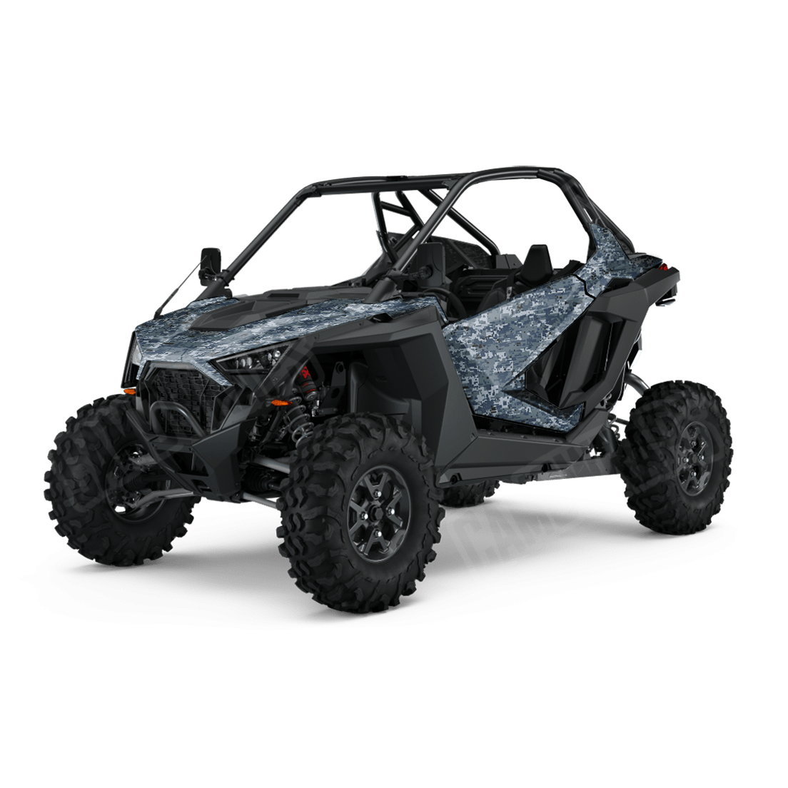 Digital Navy Side by Side UTV Camo Vinyl Wrap