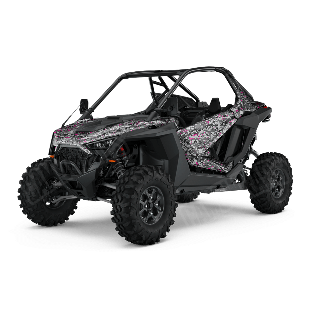 Digital Urban Magenta Side by Side UTV Camo Vinyl Wrap