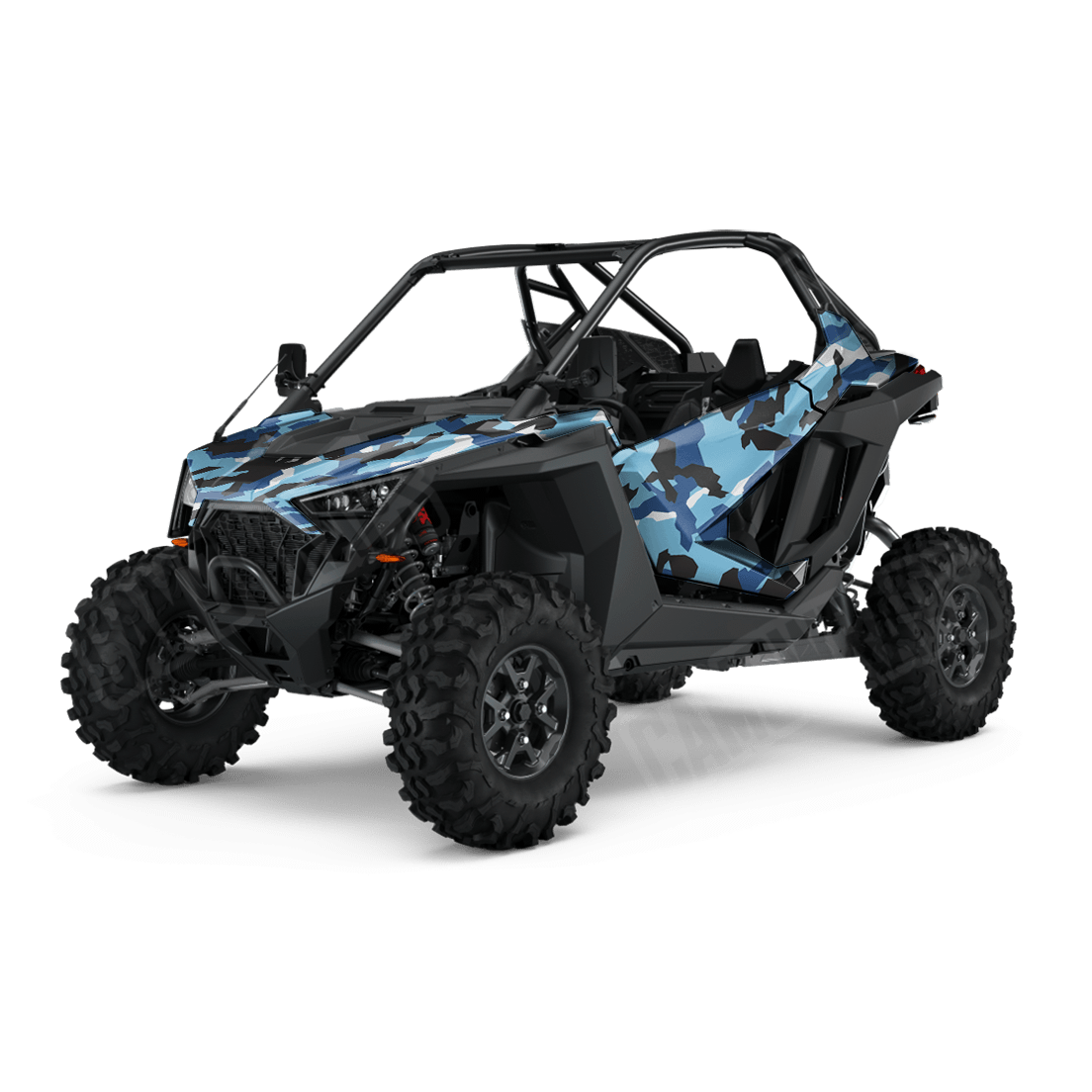 Erratic Baby Blue Side by Side UTV Camo Vinyl Wrap