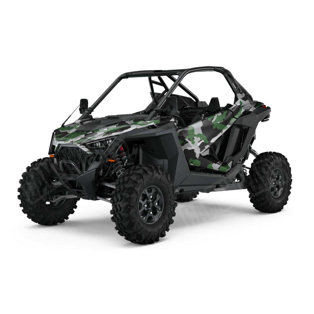 Erratic Green Tiger Side by Side UTV Camo Vinyl Wrap