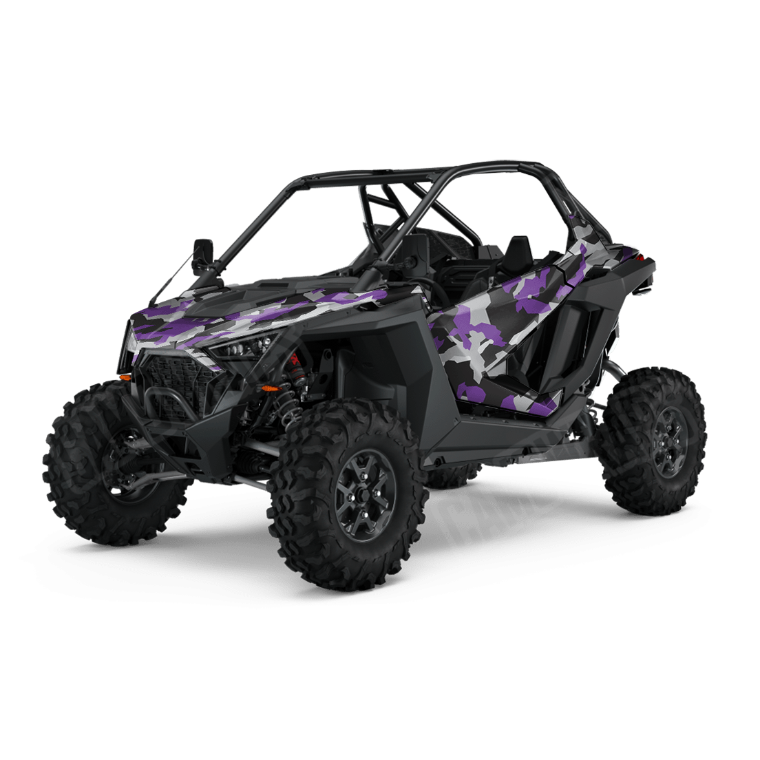 Erratic Purple Tiger Side by Side UTV Camo Vinyl Wrap