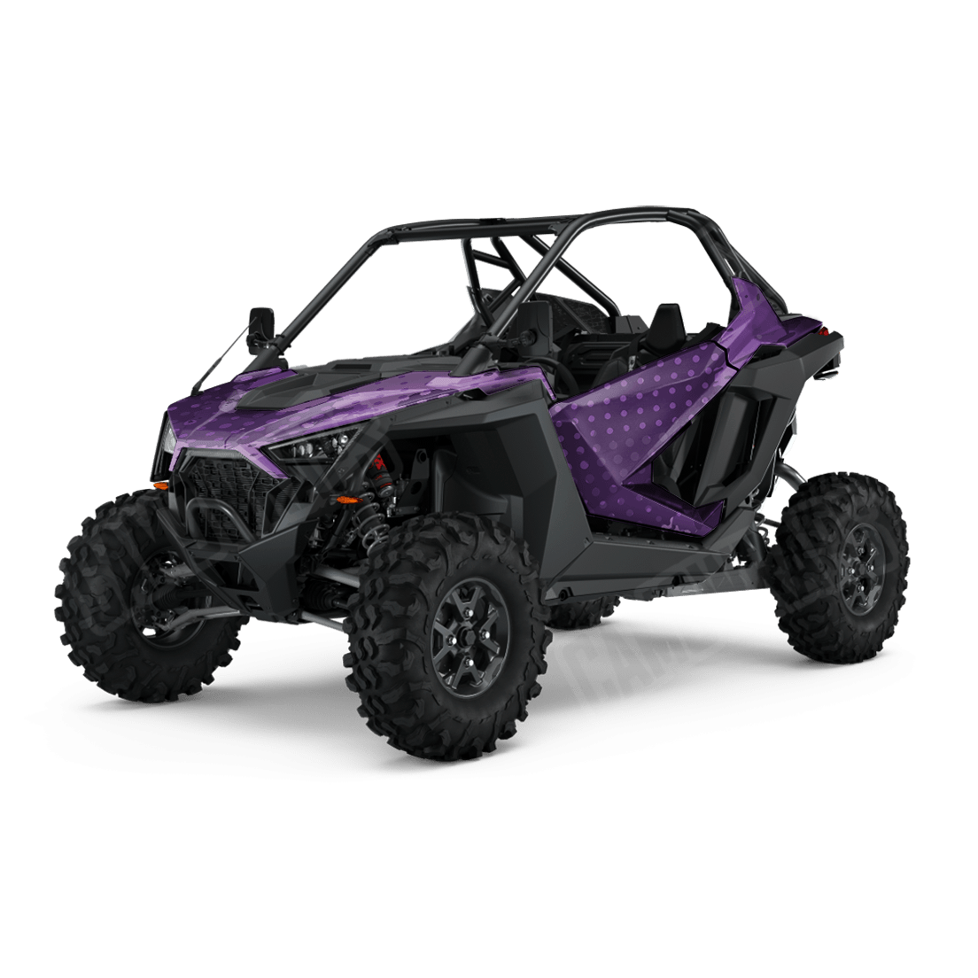 Halftone Splatter Elite Purple Side by Side UTV Camo Vinyl Wrap