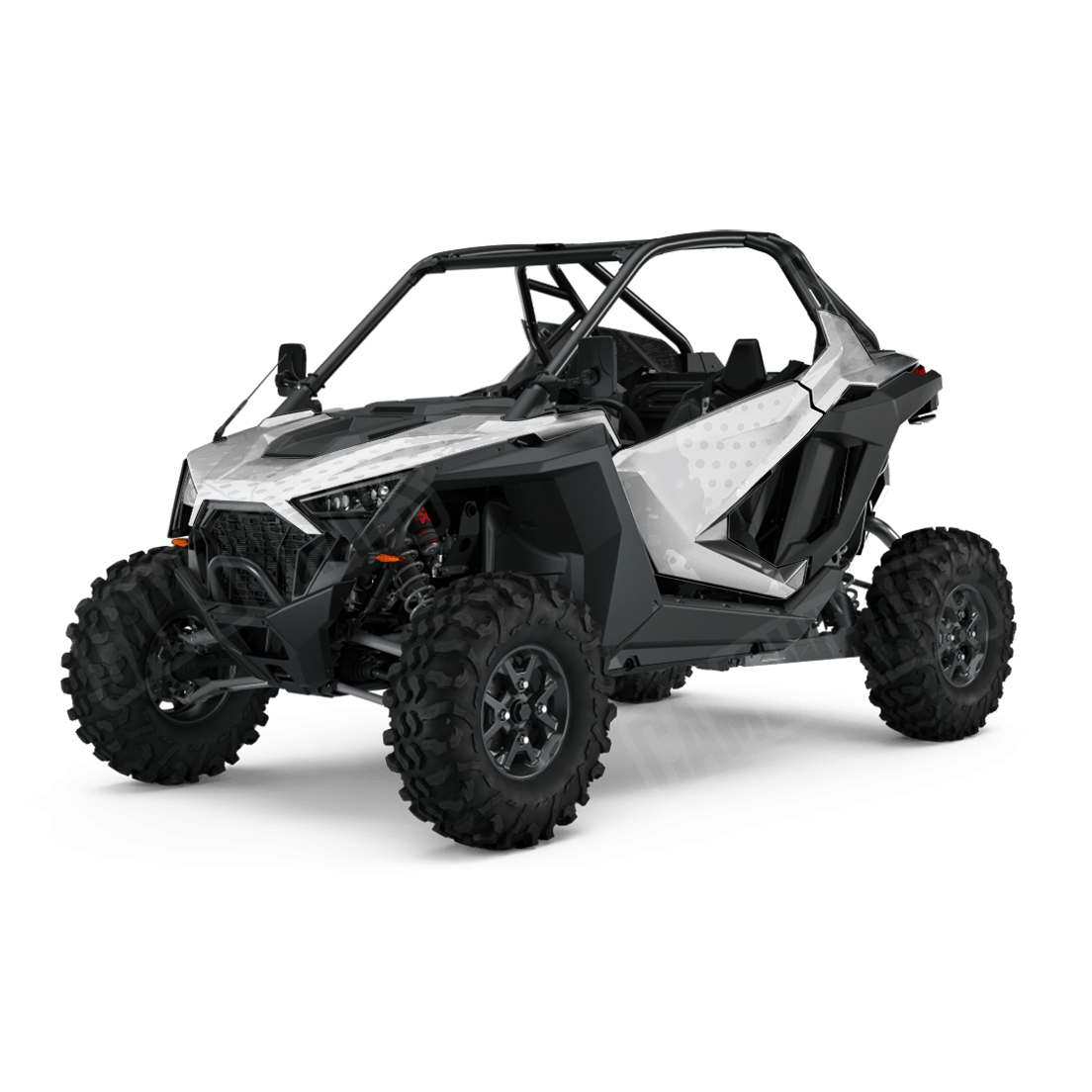Halftone Splatter Elite White Side by Side UTV Camo Vinyl Wrap