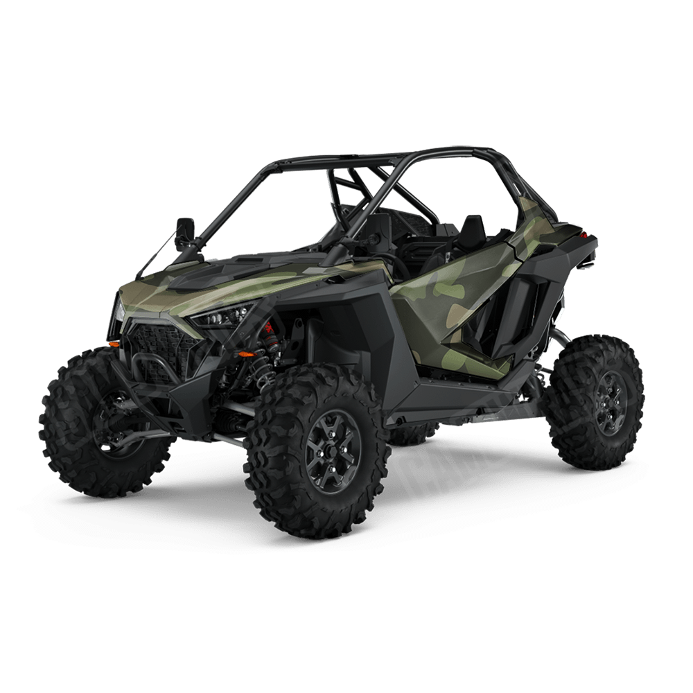 Jumbo Classic Army Green Side by Side UTV Camo Vinyl Wrap