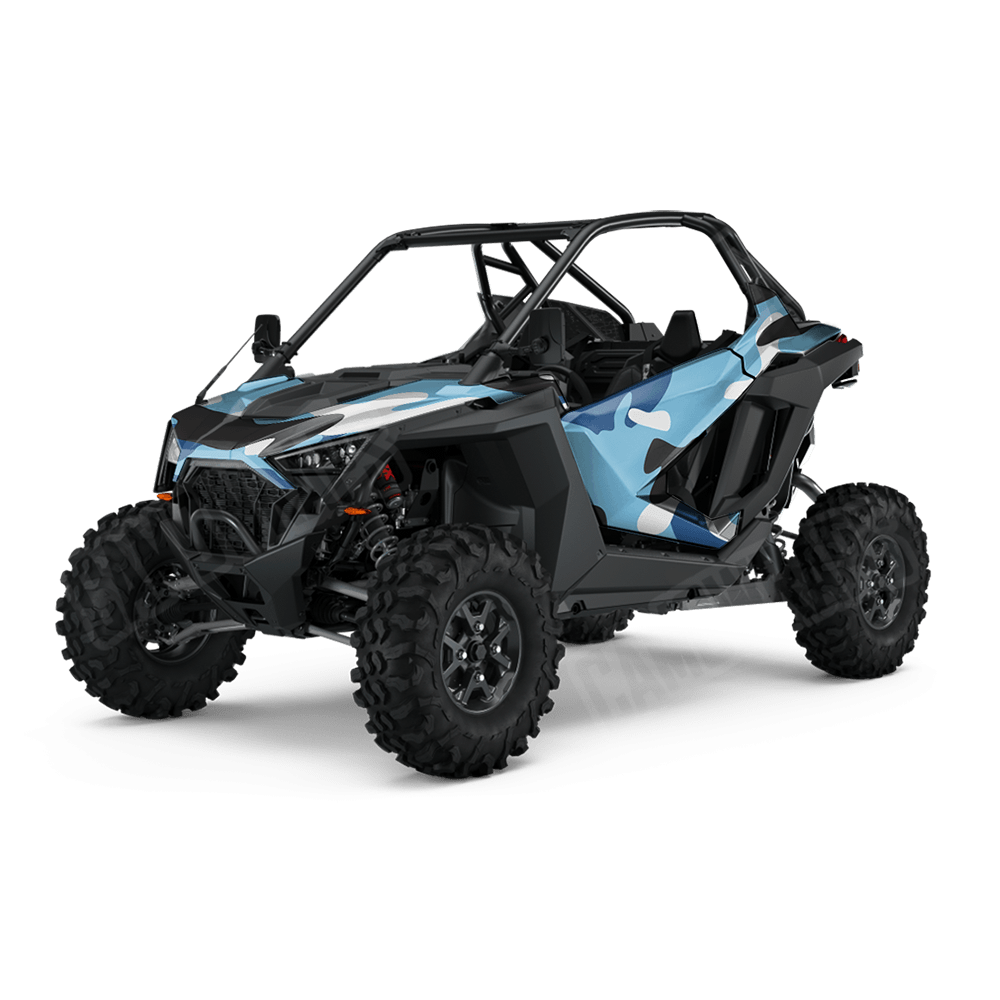 Jumbo Classic Baby Blue Side by Side UTV Camo Vinyl Wrap