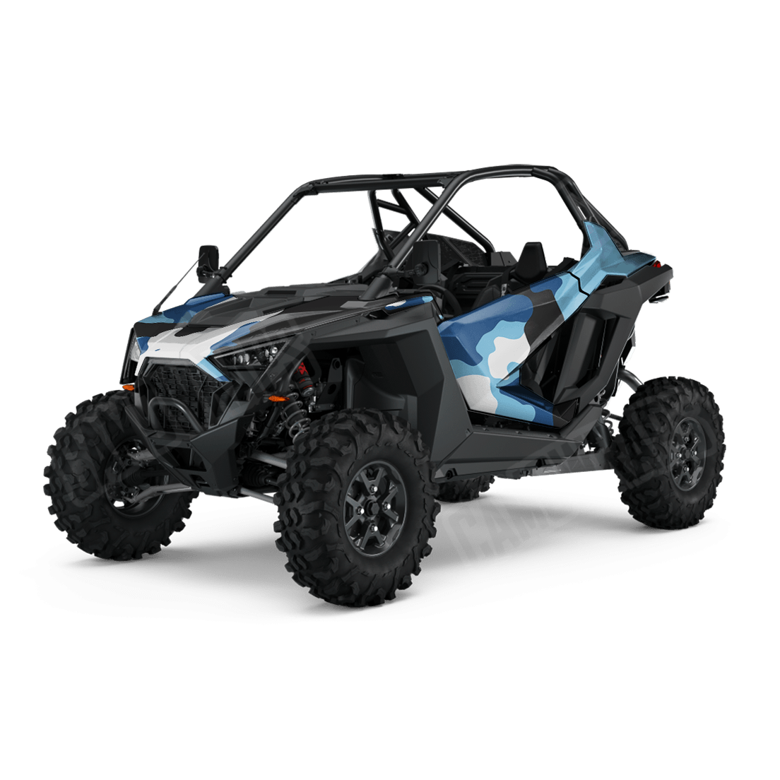 Jumbo Cumulus Baby Blue Side by Side UTV Camo Vinyl Wrap