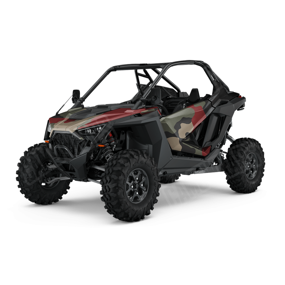 Jumbo Cumulus Militant Red Side by Side UTV Camo Vinyl Wrap