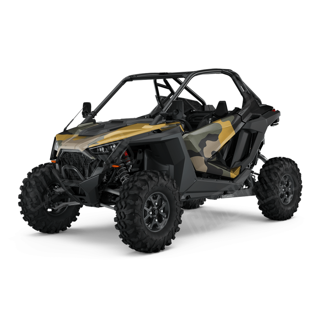 Jumbo Cumulus Militant Yellow Side by Side UTV Camo Vinyl Wrap
