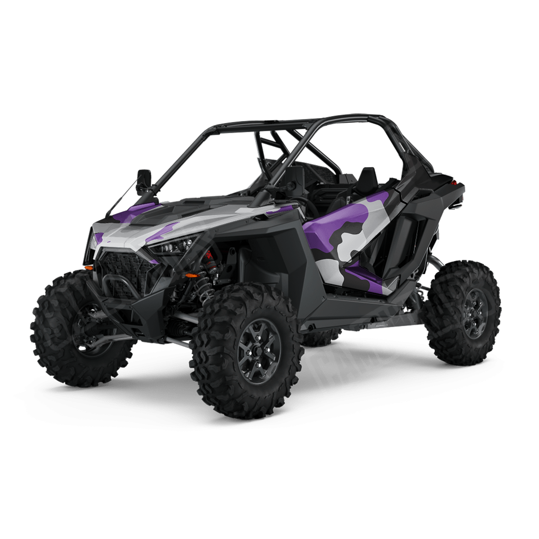 Jumbo Cumulus Purple Tiger Side by Side UTV Camo Vinyl Wrap