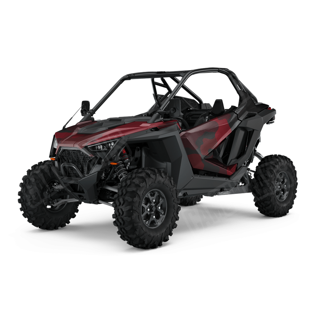 Jumbo Cumulus Vampire Red Side by Side UTV Camo Vinyl Wrap