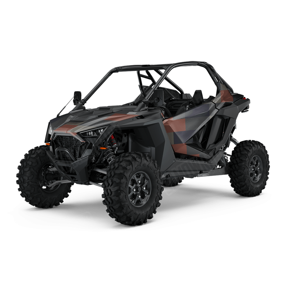 Pixel Blue Copper UTV Wraps