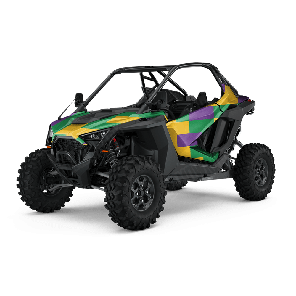 Pixel Mardi Gras UTV Wraps