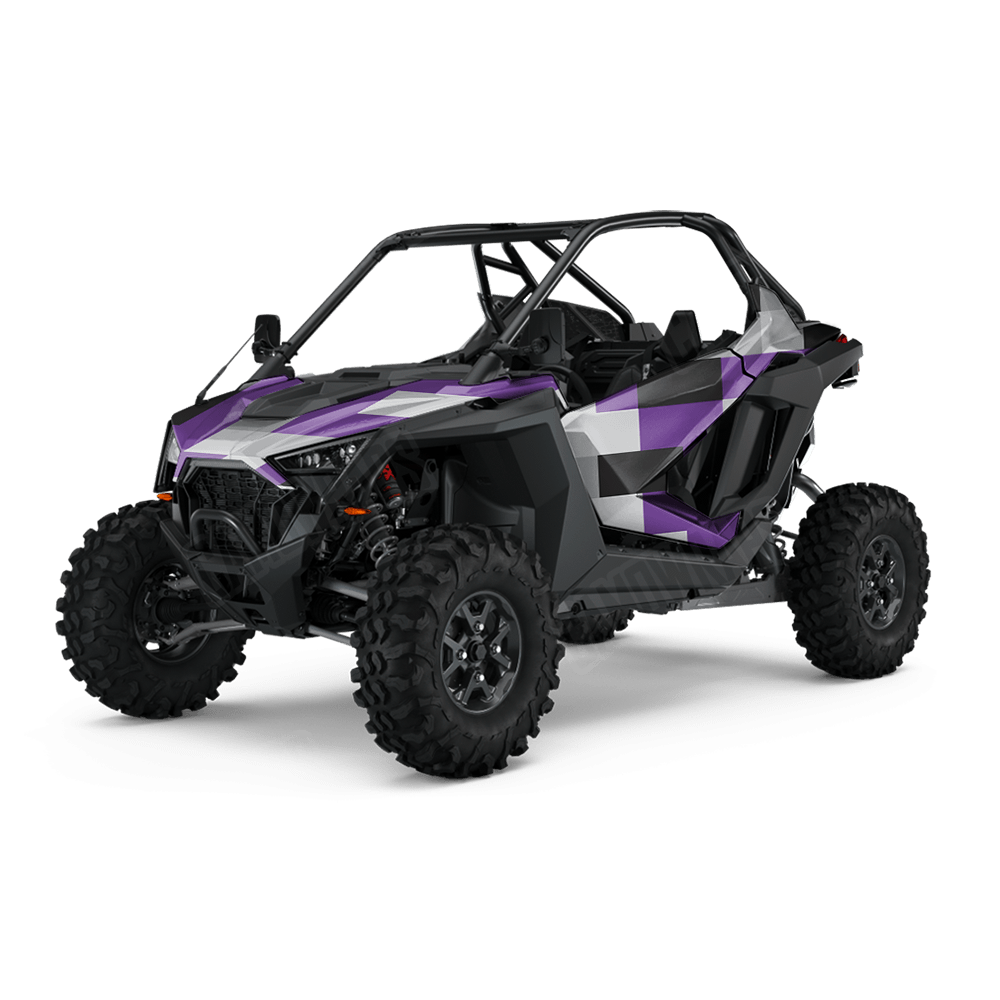 Pixel Purple Tiger UTV Wraps