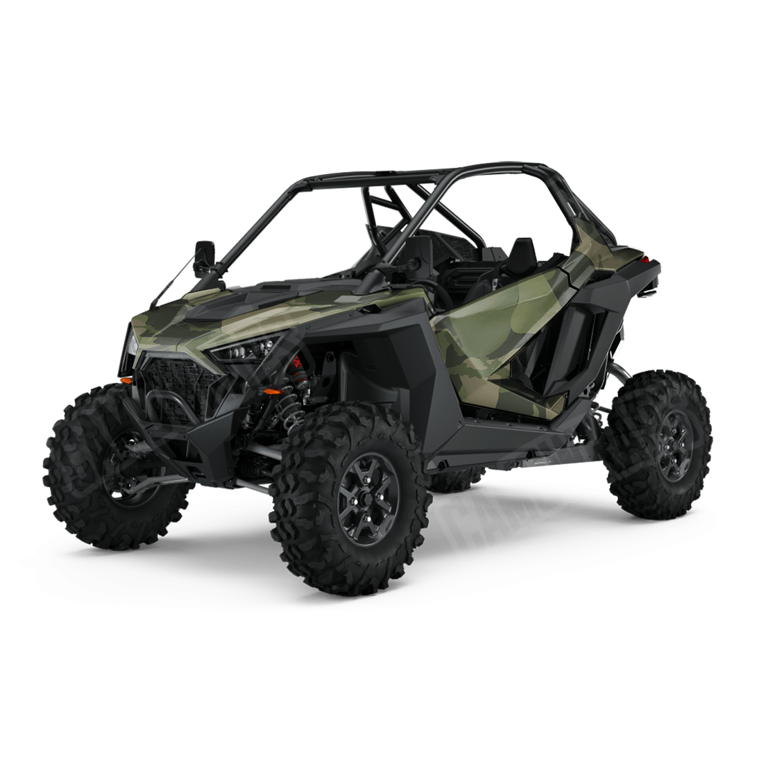 Jumbo Ragged Army Green Side by Side UTV Camo Vinyl Wrap