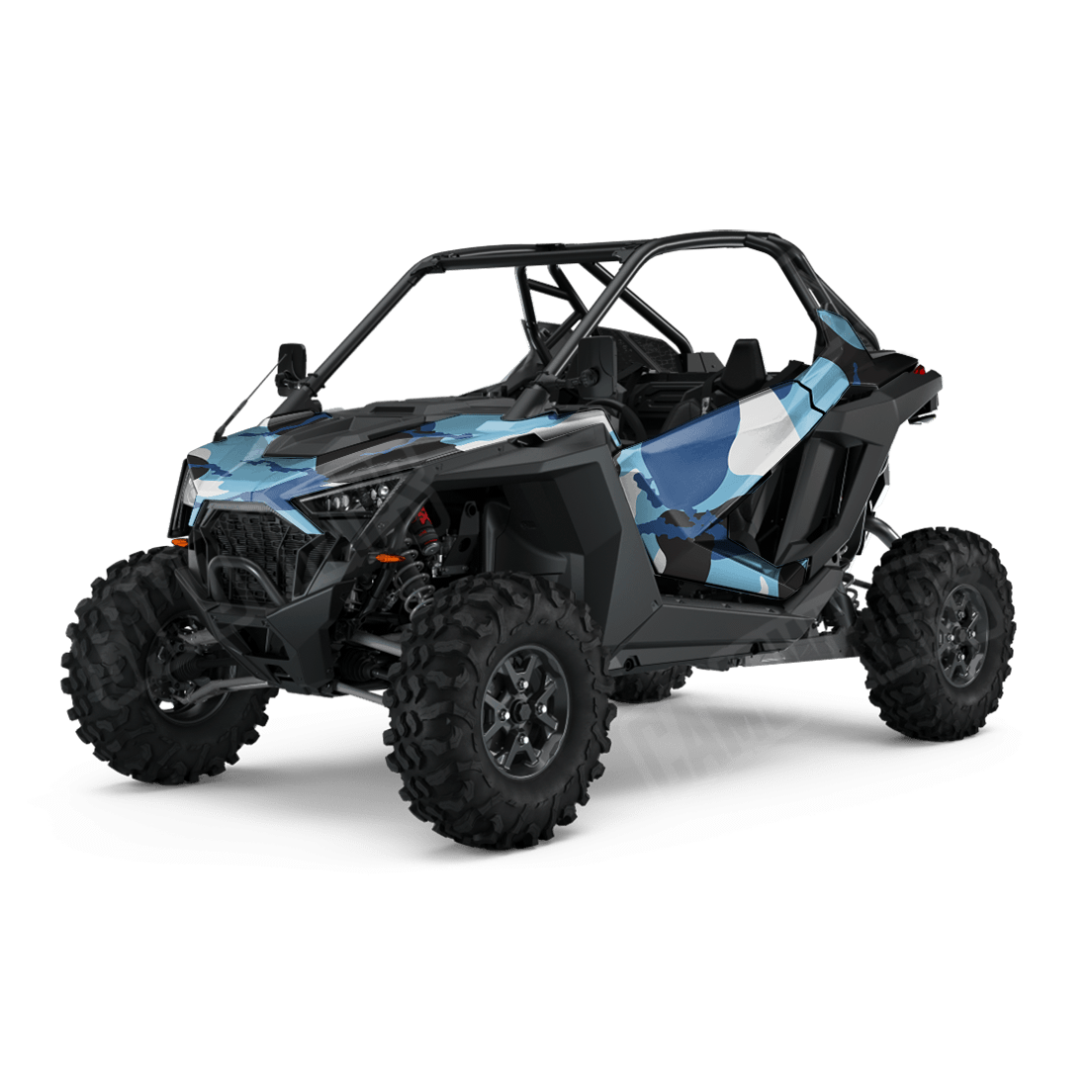Jumbo Ragged Baby Blue Side by Side UTV Camo Vinyl Wrap